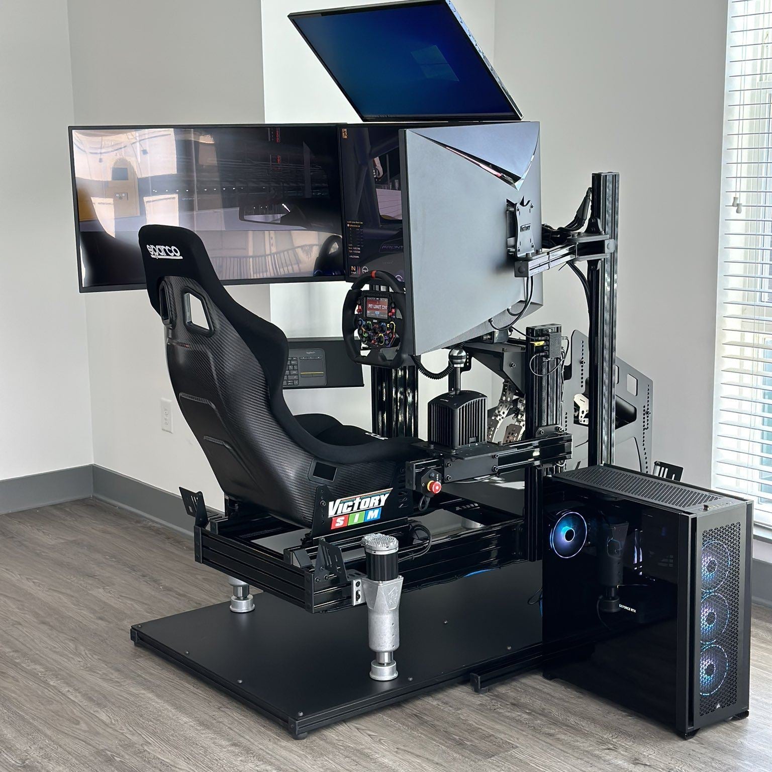 professional racing simulator setup