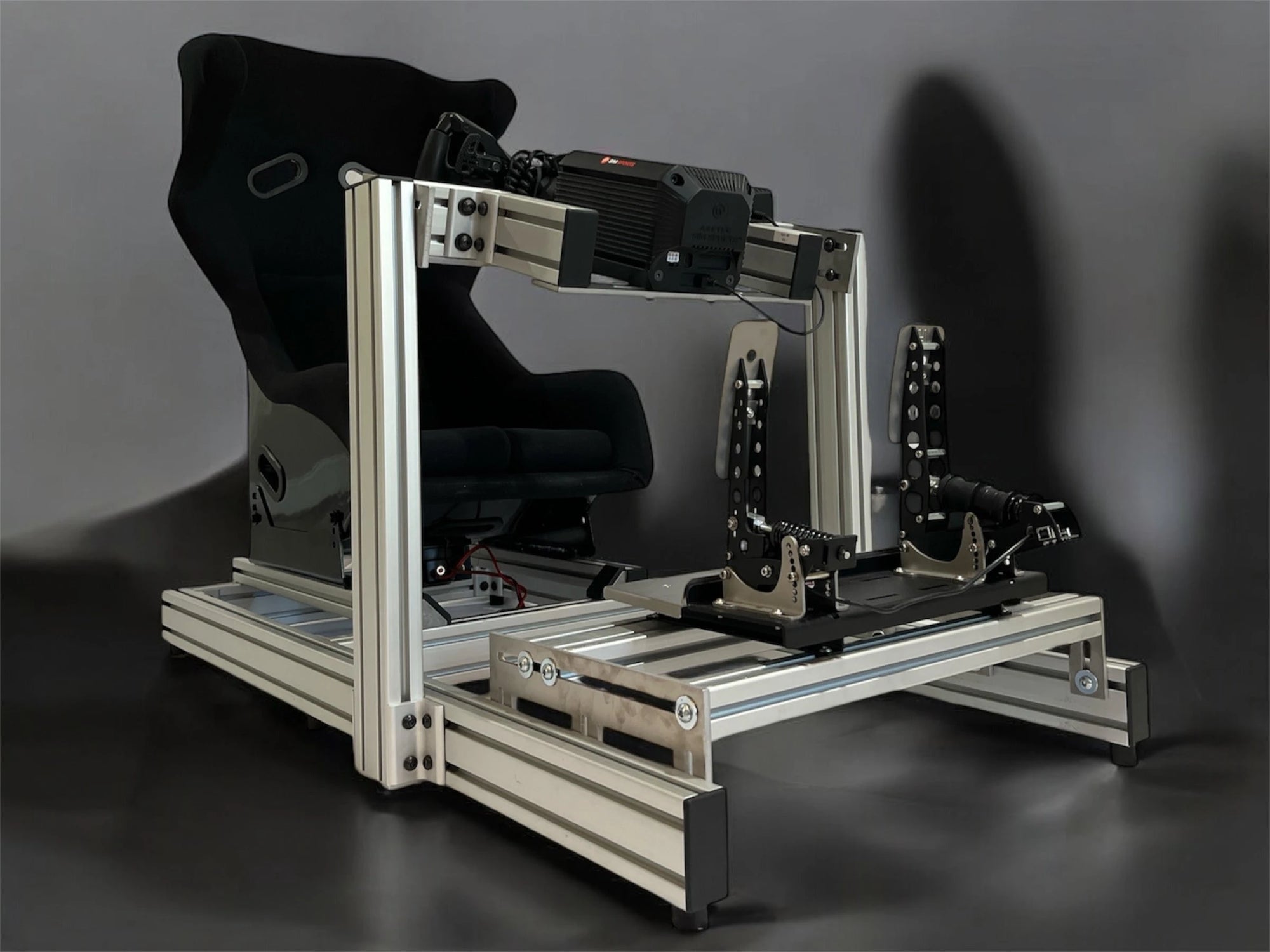 High-performance racing simulator cockpits designed for immersive setups, offering adjustability, durability, and comfort for sim racing enthusiasts