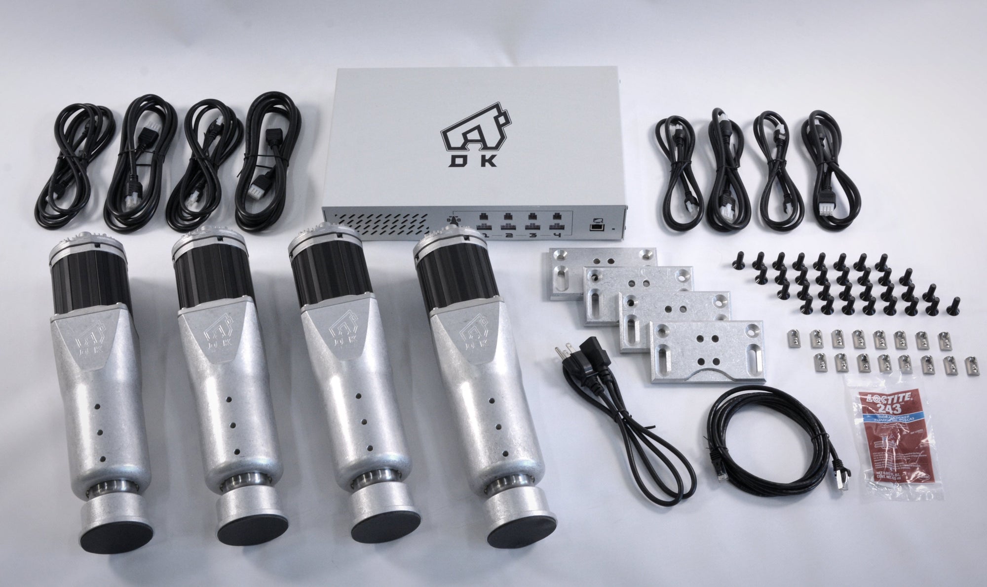 Sigma Integrale DK2+ motion actuators delivering high-performance precision for racing simulators, enhancing the immersive racing simulator experience.