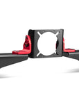 ELITE DD Side and Front Mount Adaptor | Carbon Grey & Red Racing Mount