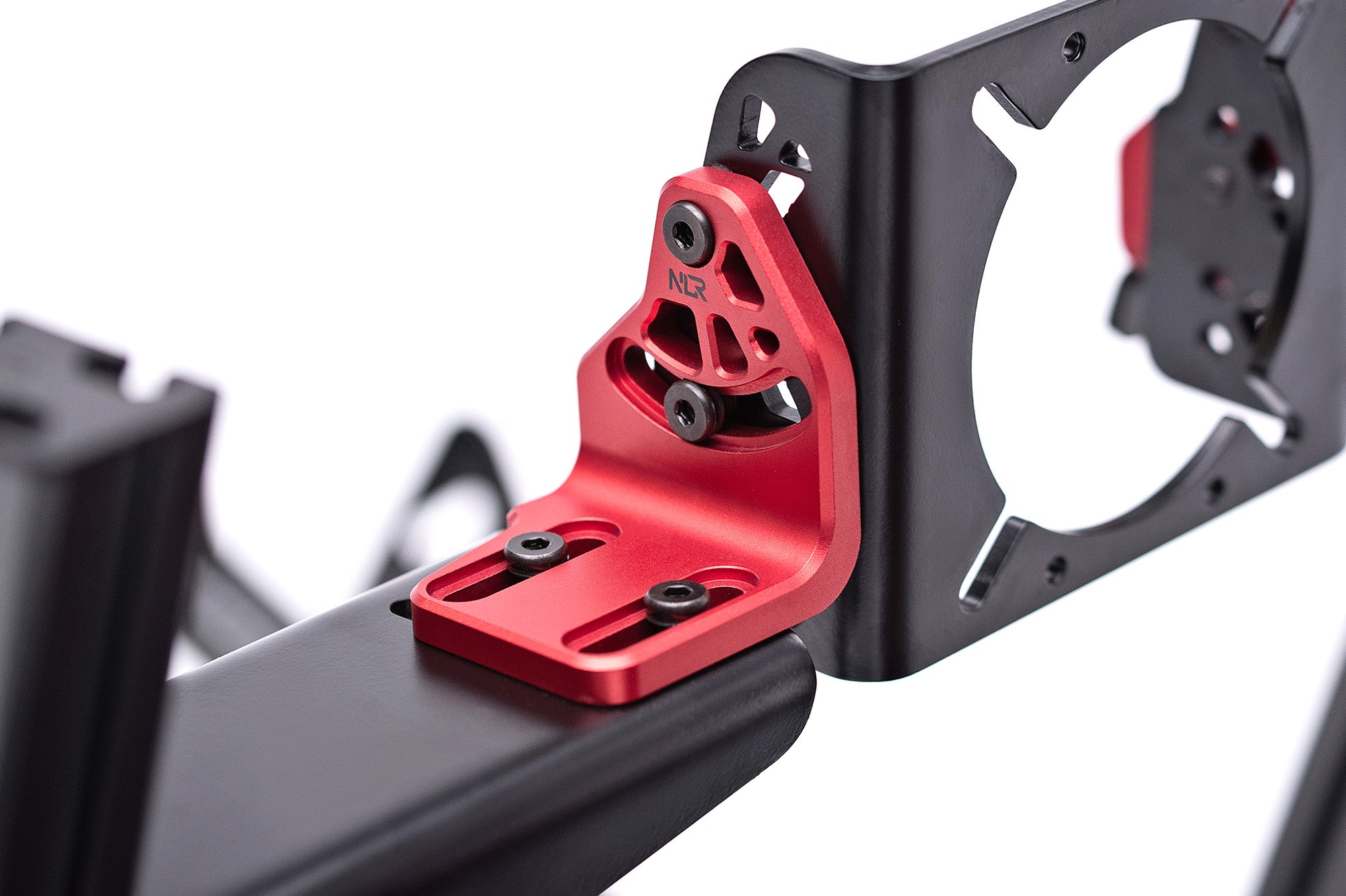 ELITE DD Side and Front Mount Adaptor | Carbon Grey & Red Racing Mount

