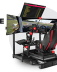 Next Level Racing F-GT Elite iRacing Edition cockpit offering multiple racing positions for sim racing enthusiasts, with premium aluminum profile design.