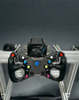 SRP GT100 ELITE racing simulator chassis - premium sim racing cockpit for immersive virtual racing experience, compatible with all major racing wheel brands and designed for stability, comfort, and adjustability.