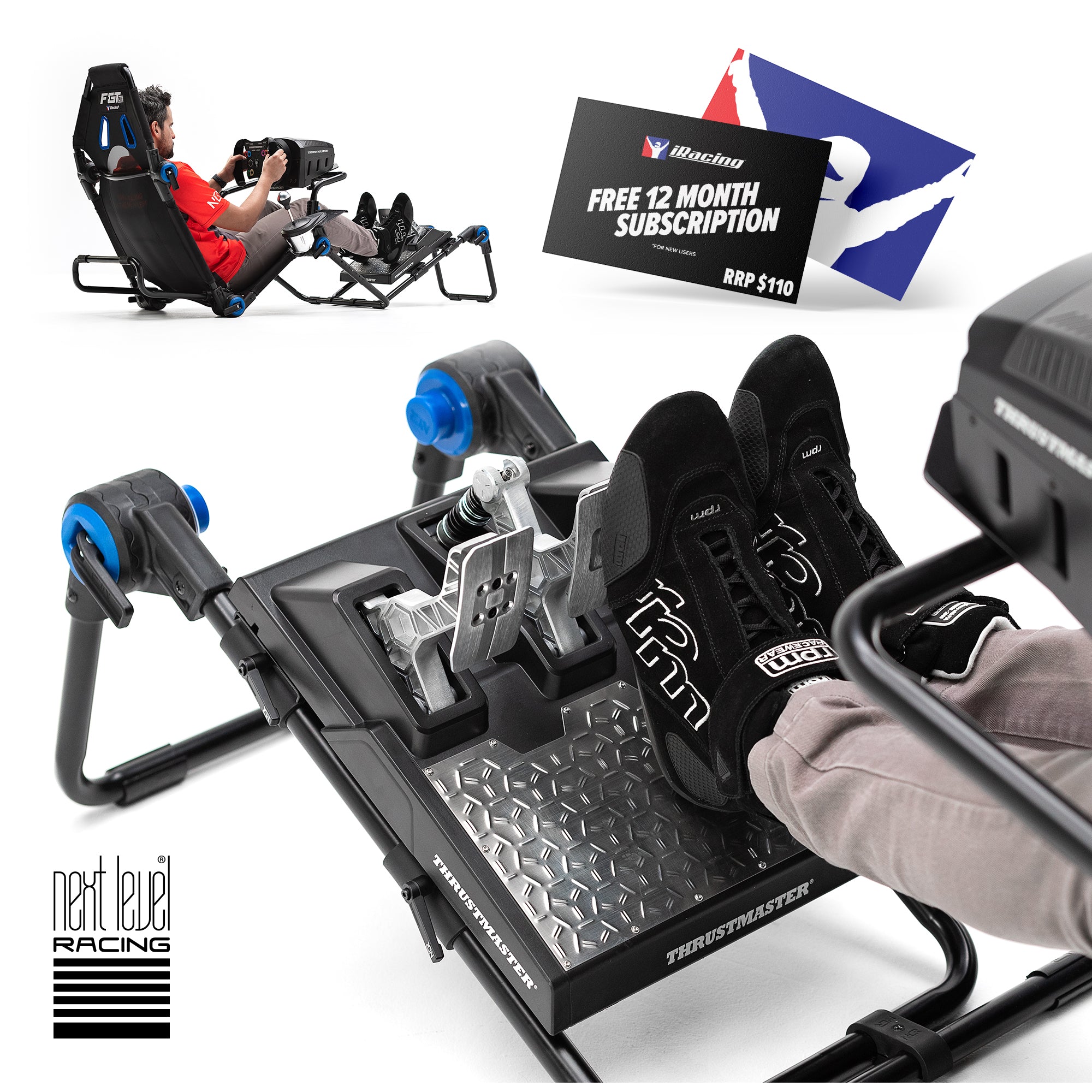 F-GT Lite iRacing Edition | Foldable & Versatile Sim Racing Cockpit