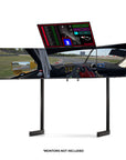 ELITE Free Standing Quad Monitor Stand – Black Edition | Immersive Sim Racing Setup