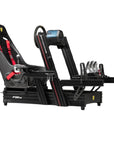 Next Level Racing F-GT Elite 160 Scuderia Ferrari Edition sim racing cockpit, featuring Ferrari branding, adjustable positions, and premium aluminum construction for an immersive racing simulator experience.