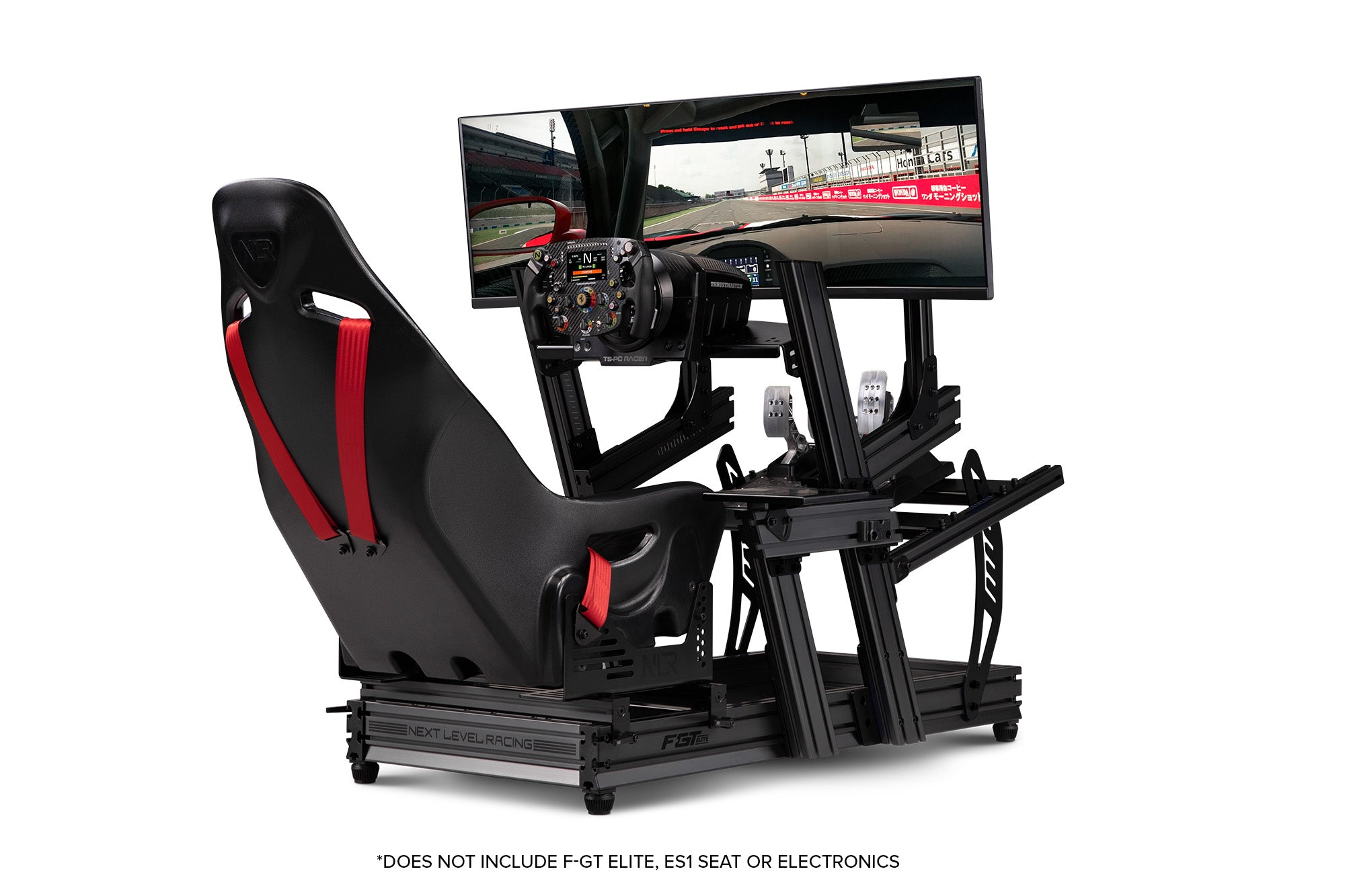 F-GT ELITE Direct Monitor Mount Carbon Grey | Adjustable Sim Racing Mount