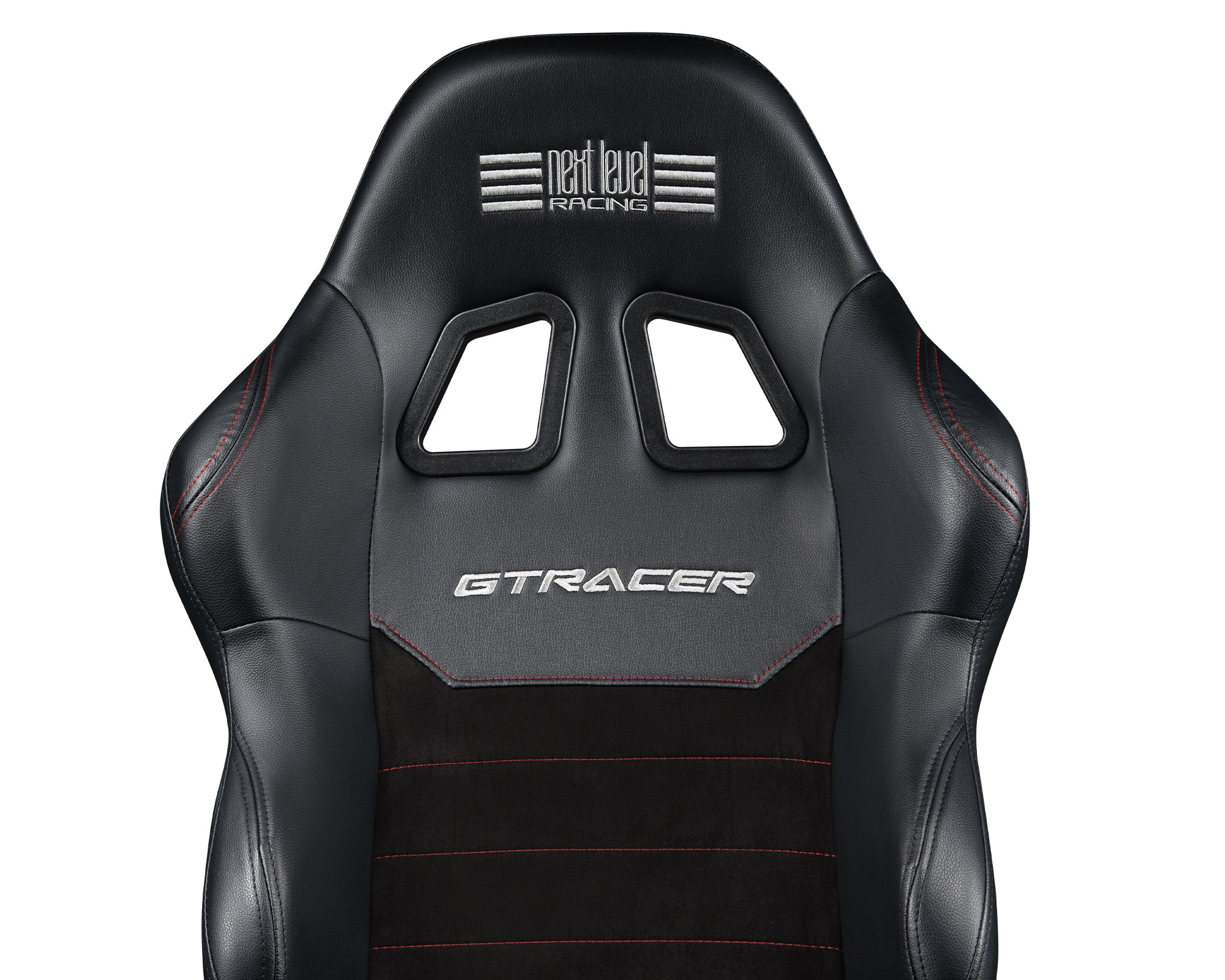 Next Level Racing GTRacer Cockpit offering a premium GT racing experience with a reclining seat, adjustable mounts, and full support for sim racing peripherals.